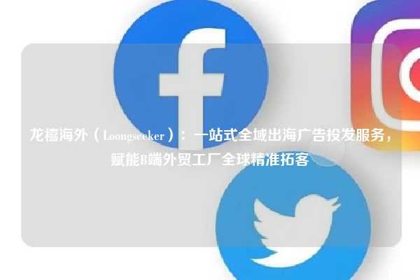 龙禧海外（Loongseeker）：一站式全域出海广告投发服务，赋能B端外贸工厂全球精准拓客