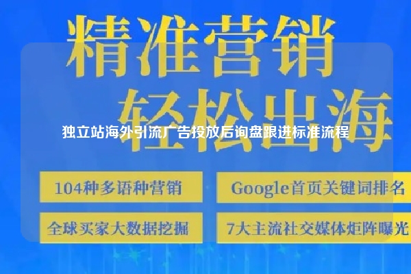 独立站海外引流广告投放后询盘跟进标准流程