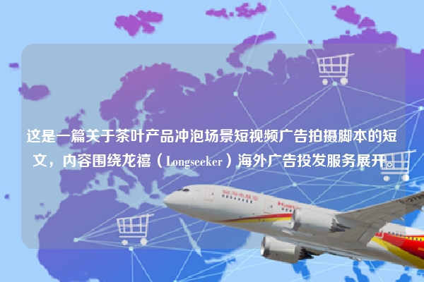 这是一篇关于茶叶产品冲泡场景短视频广告拍摄脚本的短文，内容围绕龙禧（Longseeker）海外广告投发服务展开。