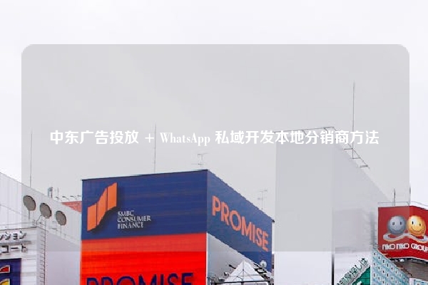 中东广告投放 + WhatsApp 私域开发本地分销商方法